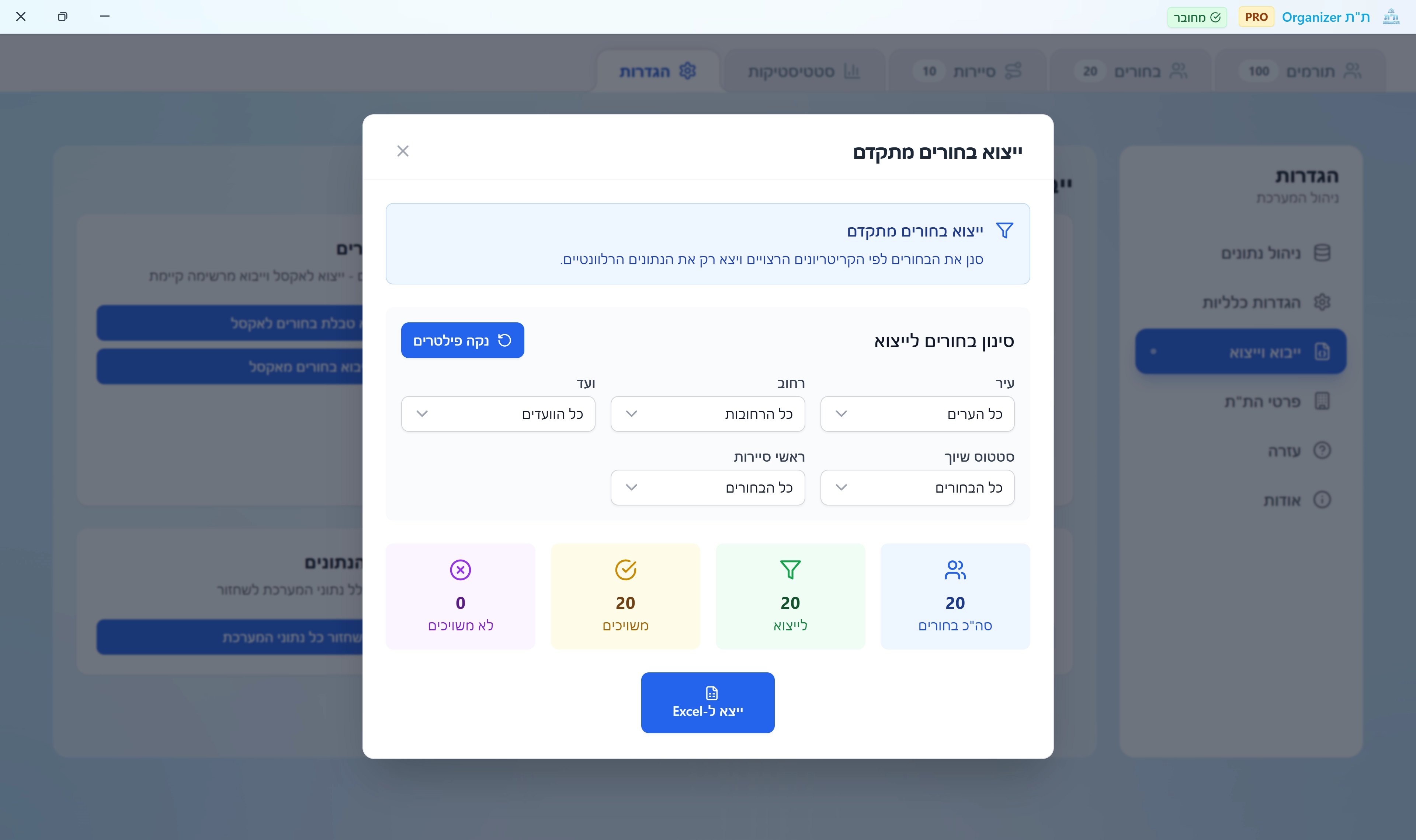 ייצוא בחורים